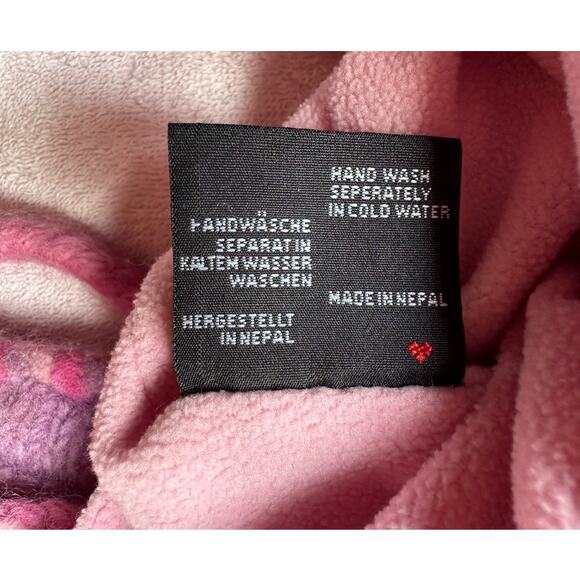 MOSHIKI Lot of 2 Caps 100% Wood Nepal Pink Purple Print Hats - Picture 4 of 7